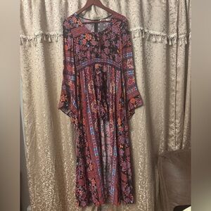 Classic Rock Couture Multicolor Floral Romper- Medium